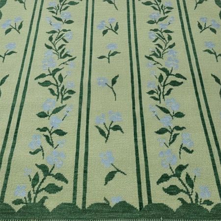 Handcrafted Cotton and Wool Handknotted Rug Accent for Home